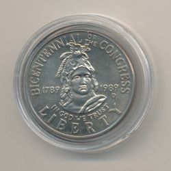 Etats-Unis - 1/2 Dollar 1989 D - Bicentenaire du congrès - FDC