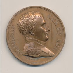 Médaille - Réddition de napoléon - Béllérophon - 1815 - Refrappe - bronze - 41mm - SUP+