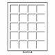 Médailler 20 cases carrées - 48x48mm - Leuchtturm MB