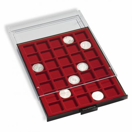 Médailler 45 cases carrées - Divers tailles - Leuchtturm MB