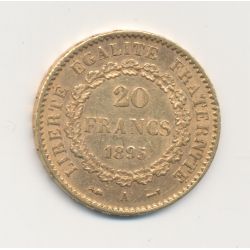 Génie - 20 Francs Or - 1895 A - TTB