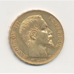 Napoléon III - 20 Francs Or - 1859 A Paris - Tête nue - TB/TTB