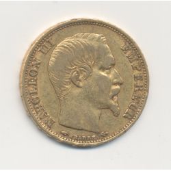 Napoléon III - 20 Francs Or - 1860 A Paris - Tête nue - TB/TTB