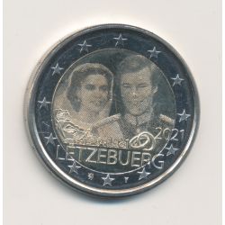 2€ Luxembourg 2021 - 40e anniversaire de la naissance du Grand-Duc Guillaume et du mariage du grand-duc Henri et de la grande-du