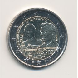 2€ Luxembourg 2021 - centenaire naissance Grand-Duc Jean - Type relief