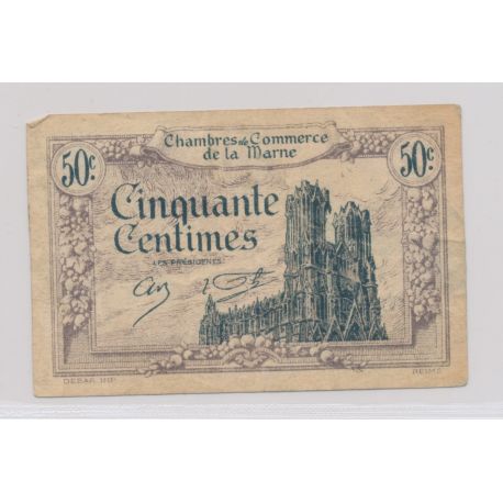 Dept51 - 50 Centimes 1920 - La Marne - TB+