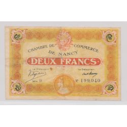 Dept54 - 2 Francs 1918 - Nancy - série B - TTB