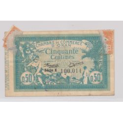50 Centimes 1915 - Oran - série E - TB