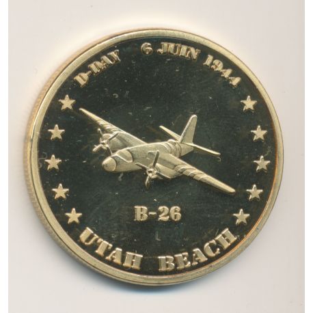 Médaille - B-26 - Utah Beach - D-Day - 6 juin 1944 - 34mm