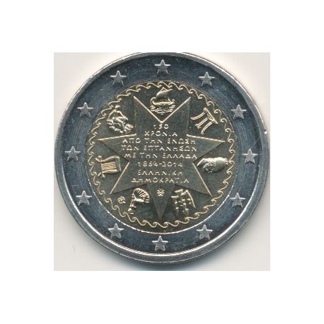2€ Grece - 2014 - 150e anniv.Union Iles Ioniennes à la Grèce