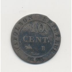 10 Centimes à l'N couronné - 1808 B Rouen - TTB