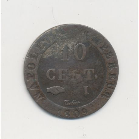 10 Centimes à l'N couronné - 1809 I Limoges - TB