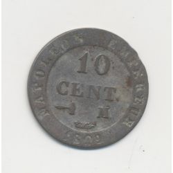 10 Centimes à l'N couronné - 1809 M Toulouse - TB+