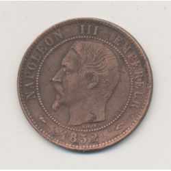 10 Centimes - 1852 A Paris - Napoléon III Tête nue - bronze - TB