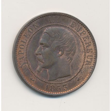 10 Centimes - 1853 A Paris - Napoléon III Tête nue - bronze - SUP+