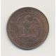 10 Centimes - 1853 A Paris - Napoléon III Tête nue - bronze - SUP+