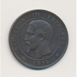 10 Centimes - 1856 A Paris - Napoléon III Tête nue - bronze - TTB+