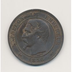 10 Centimes - 1856 A Paris - Napoléon III Tête nue - bronze - SUP