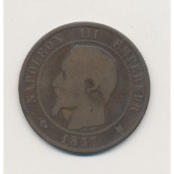 10 Centimes - 1857 K Bordeaux - Napoléon III Tête nue - bronze - B