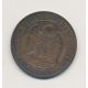 10 Centimes - 1863 BB Strasbourg - Napoléon III Tête laurée - bronze - TTB+/SUP