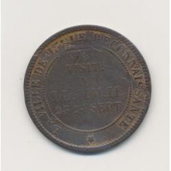 Napoléon III Tête nue - 10 centimes 1853 - Visite de Lille - TB