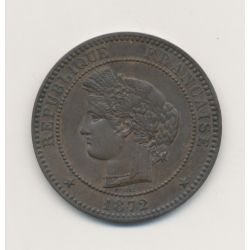 10 Centimes Cérès - 1872 A Paris - bronze - TTB+