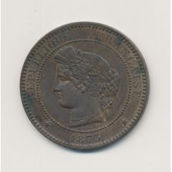 10 Centimes Cérès - 1873 A Paris - bronze - SUP+