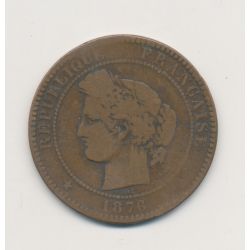 10 Centimes Cérès - 1876 A Paris - bronze - B/TB
