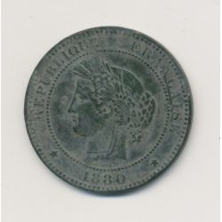 10 Centimes Cérès - 1880 A Paris - bronze - TB