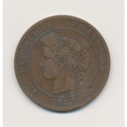 10 Centimes Cérès - 1887 A Paris - bronze - TB
