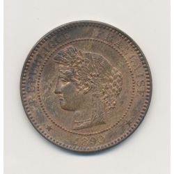 10 Centimes Cérès - 1890 A Paris - bronze - SUP+