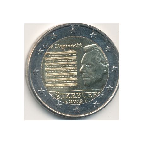 2€ Luxembourg 2013 - Hymne national Luxembourgeois