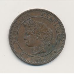 10 Centimes Cérès - 1896 A Paris - faisceau - bronze - TTB+