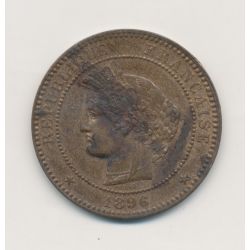 10 Centimes Cérès - 1896 A Paris - faisceau - bronze - SUP+