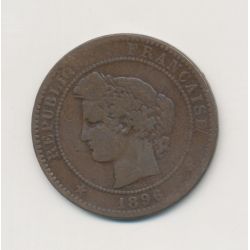 10 Centimes Cérès - 1896 A Paris - torche - bronze - TB