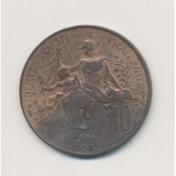 10 Centimes Dupuis - 1905 - bronze - TTB