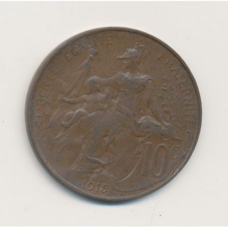 10 Centimes Dupuis - 1915 - bronze - TTB+