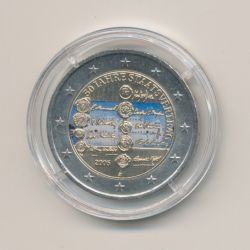 2 Euro couleur N°2 - Autriche 2005 - 50e anniversaire Traité d'Etat autrichien