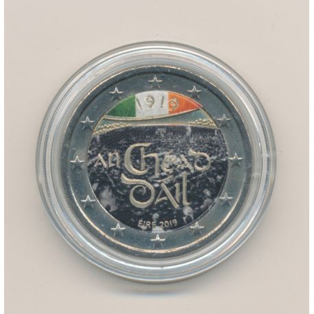 2 Euro couleur - Irlande 2019 - centenaire de la première réunion du Dáil Éireann