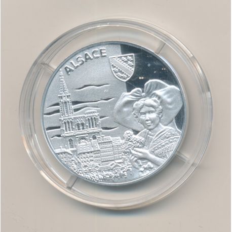 Médaille - Alsace - argent 20g - Trésors de nos régions - 7.500 ex - 34mm - FDC