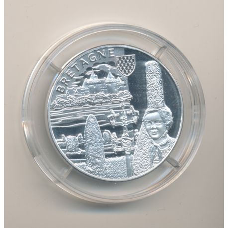Médaille - Bretagne - argent 20g - Trésors de nos régions - 7.500 ex - 34mm - FDC