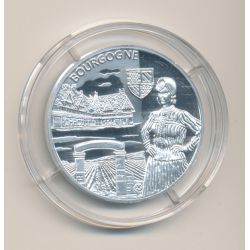 Médaille - Bourgogne - argent 20g - Trésors de nos régions - 7.500 ex - 34mm - FDC