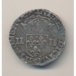 Henri III - 1/4 écu - 1580 Rennes - TB