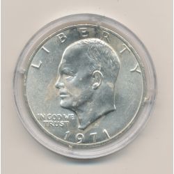 Etats-Unis - 1 Dollar Eisenhower - 1971 S - argent - SPL