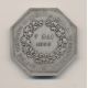 Jeton - Société générale du crédit industriel - 7 mai 1859 - argent - TTB+