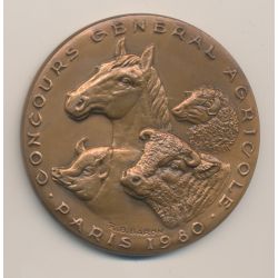 Médaille - Concours général agricole Paris - 1980 - bronze