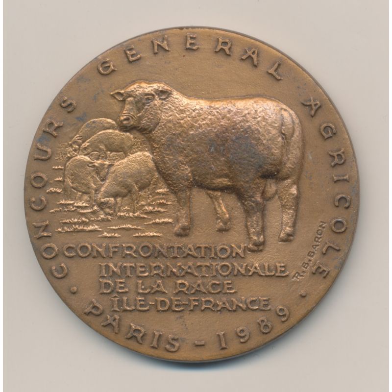 Médaille Concours Général Agricole Paris 1989 Bronze Monnaies Médailles 17 