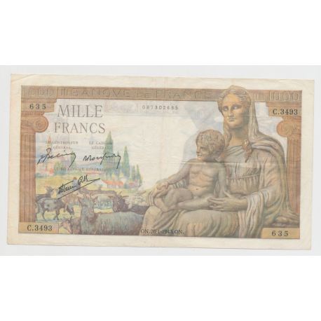 1000 Francs Demeter - 28.1.1943 - C.3493 - TTB