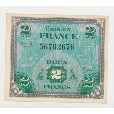 2 Francs Drapeau - 1944 - Sans série - SUP