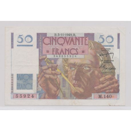 50 Francs Le verrier - 3.11.1949 - M.140 - TTB+